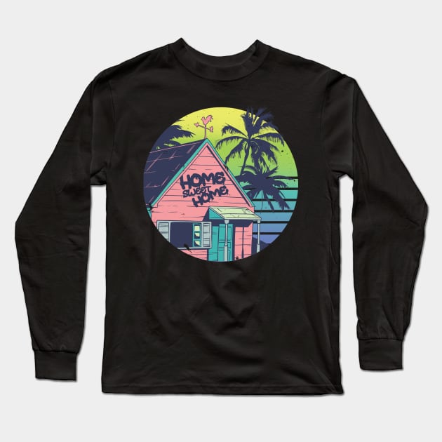 BEACH HOUSE | HOME SWEET HOME Long Sleeve T-Shirt by LR_Collections